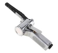 Lijadora de banda industrial neumática de 1,5 HP, motor de rotación de 180°, adecuada para desbarbado de superficies, acabado de metal, lijadora de banda neumática, herramienta neumática para trabajo
