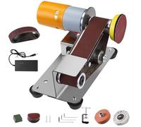 Lijadora De Banda, Minilijadora BandaEléctrica Para Cuchillos Pulidora Bricolaje 7 Etapas Afilador Cuchillos 15 Grados Con ángulo Fijo Rectificadora Bordes Con 10 Bandas Lijado Y 20 Hojas Lija