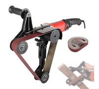 Lijadora de banda para pulir tubos y tubos de acero inoxidable, potencia de 800 W con 6 velocidades variables, ideal para moler plástico y aluminio