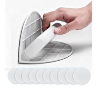 Lijadora de esquina para paneles de yeso, herramienta de papel de lija de ángulo semicircular con 10 papel de lija, multifunctional ángulo recto, kit de lijadora de detalles, kit de lijadora de