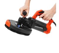 Lijadora de hormigón de 180 mm, fresadora de hormigón de 5000 W, con regulación de velocidad y campana de extracción, set con maletín, categoría 2200-4800 rpm