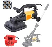 Lijadora de hormigón de 4 cabezales y 3800 W con varilla extensible,6000 RPM,4 pulgadas,con control de 6 velocidades,para suelos de cemento, mármol,granito y otras superficies W/Vacuumcleaner-110V