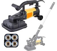 Lijadora de hormigón de 4 cabezales y 3800 W con varilla extensible,6000 RPM,4 pulgadas,con control de 6 velocidades,para suelos de cemento, mármol,granito y otras superficies Novacuumcleaner-110V