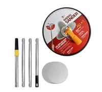 Lijadora De - Lijadora Manual De Yeso Con Mango De 23 Cm,Disco Rotatorio 360° Para Paredes De Hormigón, Techos, Reparaciones, Pulido Y Pintura