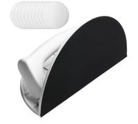 Lijadora de mano semicircular multifuncional, kit de lijadora de mano autoadhesiva + con 10 papel de lija, ideal para esquinas y curvas estrechas, juego de lijado de pared para pulir y lijar