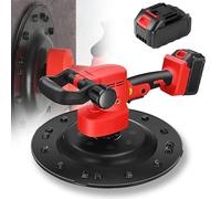 Lijadora de pared eléctrica, máquina pulidora desmontable con 4 discos de molienda y 6 ajustes de velocidad para paredes y techos de hormigón