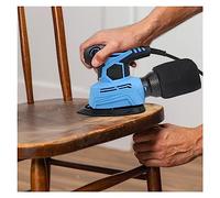 Lijadora de Pared, Lijadora de palma eléctrica de 130W, lijadora de detalles, herramientas de carpintería for madera con bolsa de recolección de polvo y 5 papeles de arena