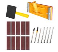 Lijadora de pared para preparación de pintura, manual giratorio y extensible, lijadora de techo manual, herramientas para paneles de yeso | para terraza, piso, techo, mejora del hábitat,