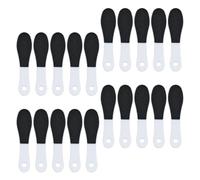 Lijadora de Pies de Plástico Doble Cara 20 Piezas para Callos y Piel Muerta | Negro, Uso Diario y Ducha, Manejo Fácil, Base Antideslizante, Masaje Ligero para Hombres y Mujeres