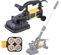 Lijadora De Pisos Eléctrica 3800W, Kit De Amoladora De Concreto Con 3 Discos Abrasivos Y 6 Velocidades Ajustables, Para Superficies De Concreto. Cepilladora Para Baldosas De Cemento, Mármol Y Granito