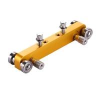Lijadora de puente de aluminio para sillín de guitarra, herramienta de lijado ajustable para una colocación de las cuerdas, lijadora de puente y para guitarra acústica, bajo y violín