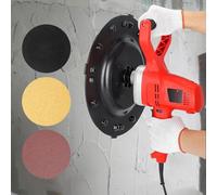 Lijadora De Yeso Manual 1280W Eléctrica, Pulidora De Cemento Y Hormigón Con 6 Velocidades Regulables Máquina De Alisar Paredes Para Paredes, Techos Y Suelos En ConstruccióN