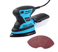 Lijadora Eléctrica 200W KATSU 15500RPM Máquina Lijadora de Detalle de Palma Compacta para Madera y Pintura con Colector de Polvo y 20 Piezas Lijas de 80 Grano 100174