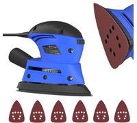 Lijadora eléctrica detallada para madera y metal + 6 papel de lija - Ratón