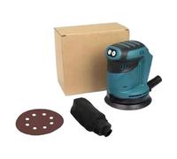 Lijadora Eléctrica Inalámbrica De 125 Mm, Lijadora Orbital De 3 Velocidades, Amoladora De Madera, Lijadora Con Papel De Lija For Batería De 18 V FáCil De Usar