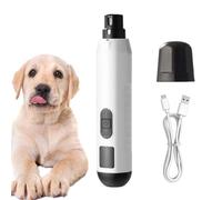 Lijadora eléctrica para uñas de perro - cortador de garras para patas de cachorro - Lijadora eléctrica silenciosa de 5 velocidades USB recargable, herramienta de aseo para garras de gatos y cachorros