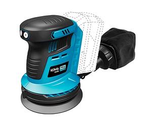 LIJADORA EXCENTRICA 20V (SIN BATERIA Y CARGADOR) 13x30x15cm KOMA TOOLS PRO SERIES BATTERY