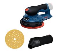 Bosch Professional Lijadora Orbital GEX 12V-150-3, 12V, 150mm, con Plato Soporte, Anillo, Bolsa y Hoja Abrasiva G120