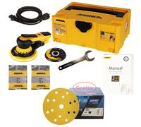 Lijadora Excéntrica Eléctrica Mirka DEROS 5650CV Set + 50 Lijas Y Estuche Gratis
