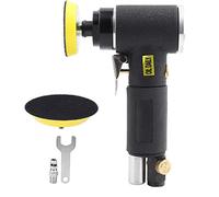 Lijadora Excéntrica Orbital, Máquina Pulidora Neumática, Plato 125mm y 225mm - Alta Potencia, Ajuste de Velocidad, Ideal para Detalle Automóvil y Pulir Faros