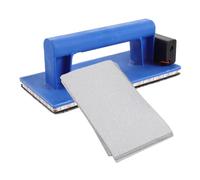 Lijadora Manual con LED para Paneles de Yeso, Bloque Azul | Plástico, Ajuste de Posición y Rotación, Fijación a Banco, Talleres Domésticos y Estudios Pequeños