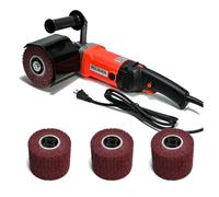 Lijadora manual eléctrica, pulidora de 8 velocidades variables, máquina pulidora de 1400 W, herramienta de pulido de preparación de superficies con rueda de pulido de 4 x 4.7 pulgadas, para azulejos