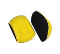 Lijadora manual tipo ratón de poliuretano, con amortiguación de vibraciones y ranuras para los dedos para discos de velcro, ideal para la