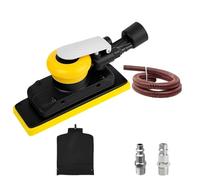 Lijadora neumática de alto rendimiento orbital aleatorio, agarre ergonómico y operaciones de bajo ruido, máquina pulidora neumática orbital aleatoria