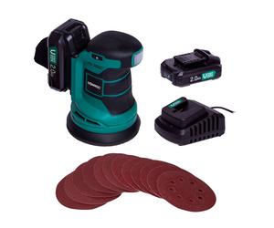 Lijadora orbital 20V - 2.0Ah | Incl. 2 baterías y cargador rápido