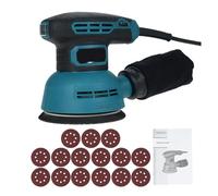 LIJADORA Orbital Aleatoria De 5 Pulgadas Con 15 Uds. De Papel De Lija, 12000RPM, 6 Engranajes, Velocidad Variable, Pulidora Y Lijadora For Carpintería FáCil De Usar