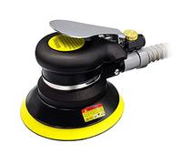 Lijadora orbital aleatoria de aire, lijadora de aire al vacío de 5 y 6 pulgadas, lijadora neumática de doble acción que incluye almohadillas de 5 pulgadas y 6 pulgadas y papel de lija, pulidora para