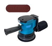 Lijadora Orbital Aleatoria Inalámbrica De 125 Mm, 6 Velocidades Variables, 12 Papeles De Lija Y Colector De Polvo FáCil De Usar