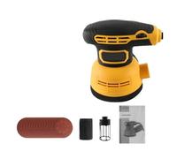 Lijadora Orbital De 12000 Rpm, Herramienta Lijado Órbita Aleatoria Con 6 Velocidades Variables, Juego 15 Papeles Lija For Lijar Madera Excelente Rendimiento De Lijado