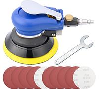 Lijadora orbital de aire de 12,7 cm, lijadora neumática de palma con 10 papeles abrasivos, lijadoras de aire para carrocería de coche por Bowd