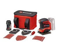 Lijadora orbital de mano inalámbrica Power X-Change TE-OS 18/113 3X Li-Solo, 18 Voltios rojo/Negro