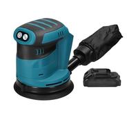 LIJADORA Orbital Inalámbrica Con Motor De Cepillo De 125mm, Amoladora De Madera, Pulido Y Encerado De Metal Y Madera For Batería De 18V FáCil De Usar(TYPE 4 With Battery)
