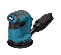 Lijadora Orbital Inalámbrica con Motor de Cepillo de 125mm, Amoladora de Madera, Pulidora de Coche Eléctrica para Madera, Metal, Encerado, Pulido, Lijado, 3 Velocidades