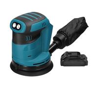 Lijadora Orbital Inalámbrica Con Motor Sin Escobillas De 125 Mm, Herramienta Eléctrica For Pulir Madera, Metal, Encerado Y Lijado FáCil De Usar