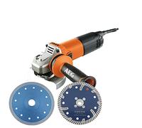 lijadora pulidor AEG Mod. WS 13-125 SXE con kit de discos de diamante