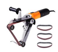 VEVOR Lijadora Pulidora de Tubos 1300 W Lijadora de Banda para Tubos con 6 Velocidades 1100-3200 rpm Lijadora de Banda Profesional 3 PCS con Correas de Lijado para Pulir Acabado y Eliminación de Óxido