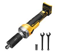 Lijadora recta con batería, compatible con batería Dewalt de 20 V, lijadora recta sin escobillas, portabrocas de 6 mm y 4 velocidades variables (sin batería)