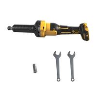 Lijadora recta inalámbrica compatible con batería DeWalt de 18 V, lijadora recta sin escobillas, 6 mm, 3 mm, portabrocas profesional, 4 velocidades variables para lijar, pulido (sin batería)