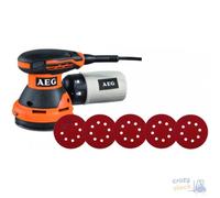 Lijadora Roto Orbital Aeg Ex125Es + 25 Hojas Mm 125 - Vatios 300