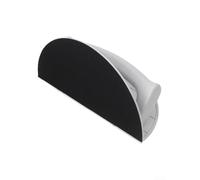 Lijadora semicircular de ángulo recto para esquinas de paneles de yeso, herramienta de lijado de esquina de policarbonato con 10 hojas de grano, amoladora angular compacta para pulido de paredes, Wh