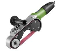 Lijadora y Pulidora de Tubos, Ajuste de 6 velocidades, Velocidad en vacío 700-3000 R/min, Lijadora de Cinta para Tubos con 50 Cintas de Lijado, para Acabado, Eliminación de Óxido, Pulido