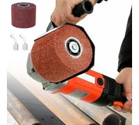 Lijadora y pulidora eléctrica de tambor de 1400 W for madera, metal y acero inoxidable, 8 velocidades, herramienta de bruñido for la restauración de superficies.