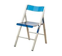 LIJCHGAO Sillas Plegables de acrílico Silla Plegable Transparente Moderna de Lujo Sillas de salón Plegables Conferencia Sillas Ideal para Eventos Fiestas y Catering(Blue)