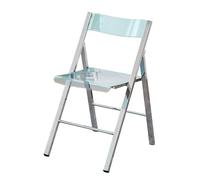 LIJCHGAO Sillas Plegables de acrílico Silla Plegable Transparente Moderna de Lujo Sillas de salón Plegables Conferencia Sillas Ideal para Eventos Fiestas y Catering(Green)