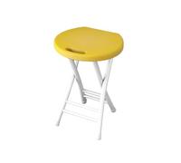 LIJCHGAO Taburete de Bar Plegable Taburetes Plegables de Bar de Jardín 28cm D x 24cm W x 48cm H Taburetes de Cocina Altos Plegables Ideal para Eventos Fiestas y Catering(Yellow)