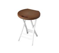 LIJCHGAO Taburete de Bar Plegable Taburetes Plegables de Bar de Jardín 28cm D x 24cm W x 48cm H Taburetes de Cocina Altos Plegables Ideal para Eventos Fiestas y Catering(Brown)